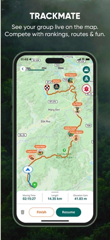 ExoTrails: Run, Trek & Camp iPhone screenshot 1
