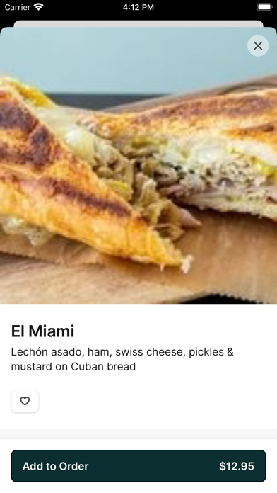 Cubanos ATL iPhone screenshot 3 - Food & Drink app