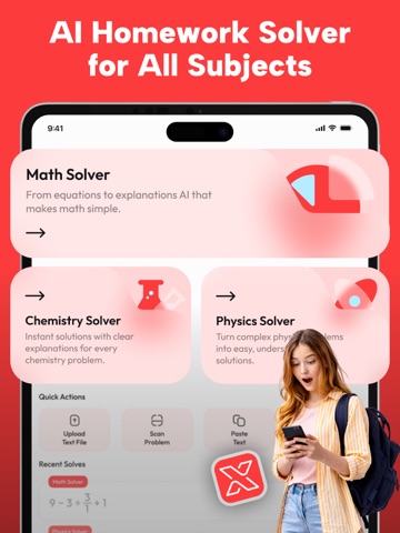 Math Solver-AI Homework Helper iPad screenshot