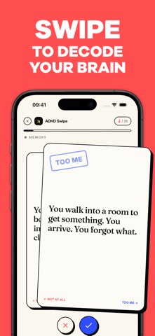 ADHD Swipe Test: Brain Quiz screenshot