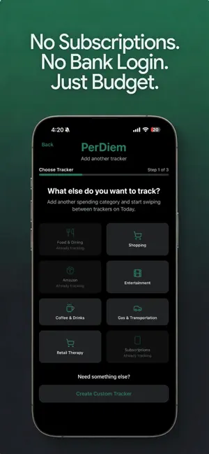 PerDiem: Daily Budget Tracker screenshot 1