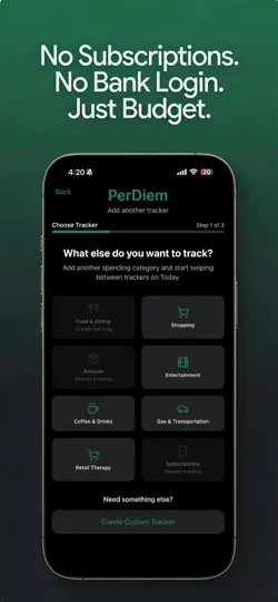 Captura de pantalla de PerDiem: Daily Budget Tracker en iPhone 1