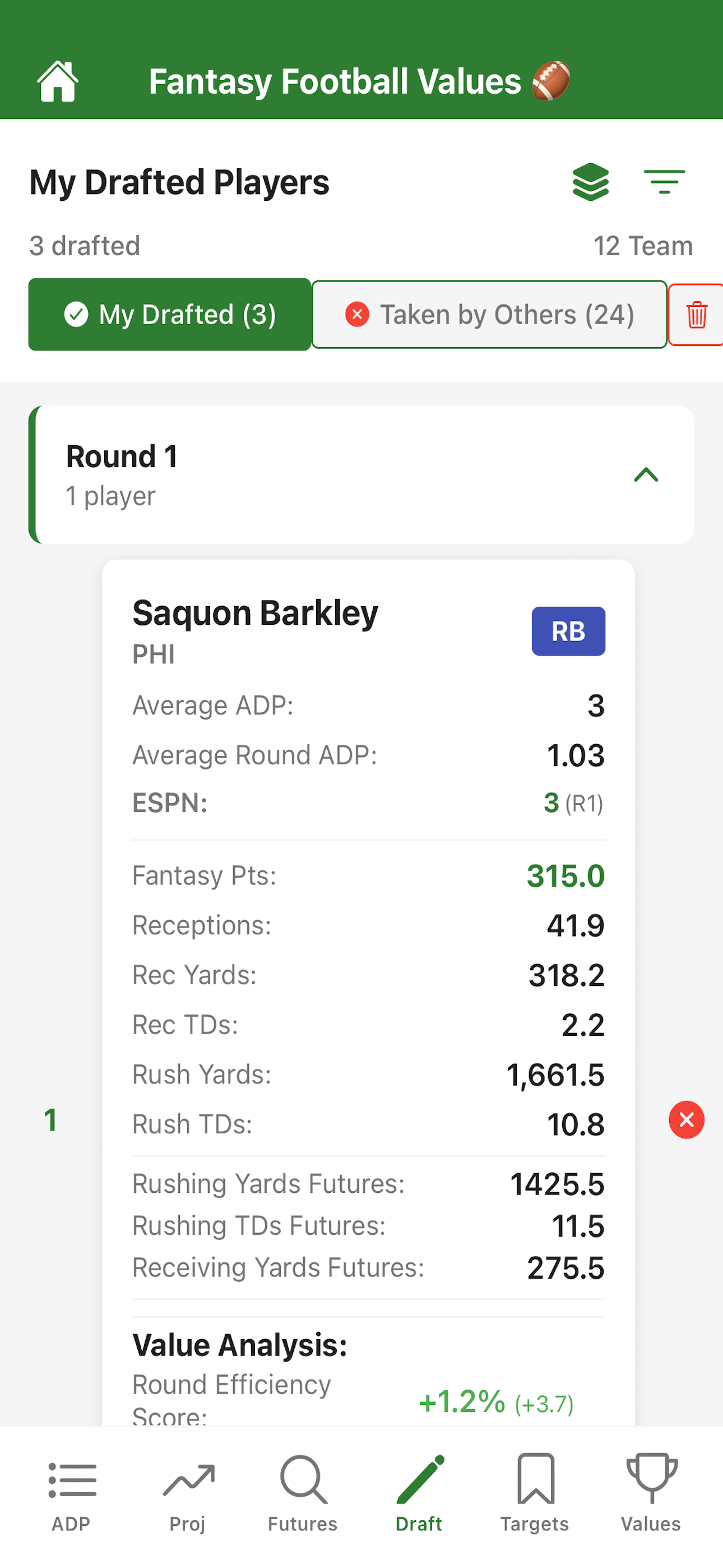 Fantasy Football Values screenshot 8