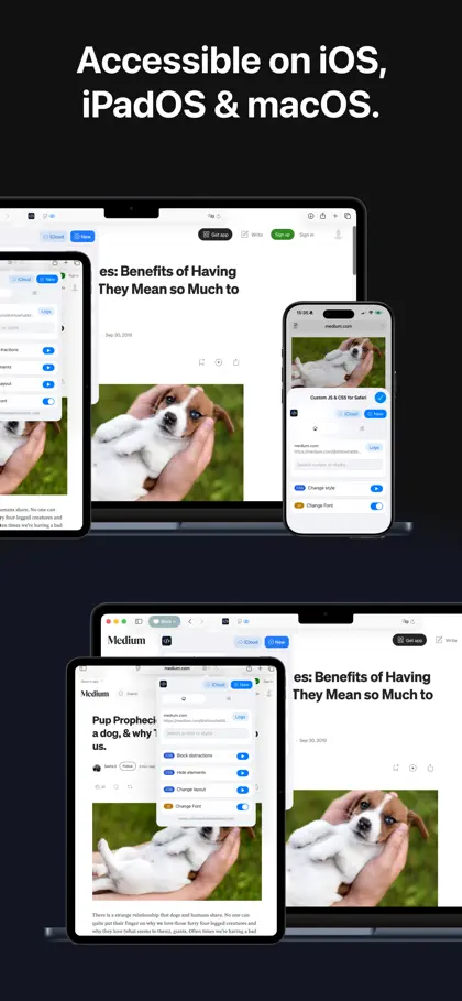 Screenshot 5 di 5 di Custom JS & CSS for Safari