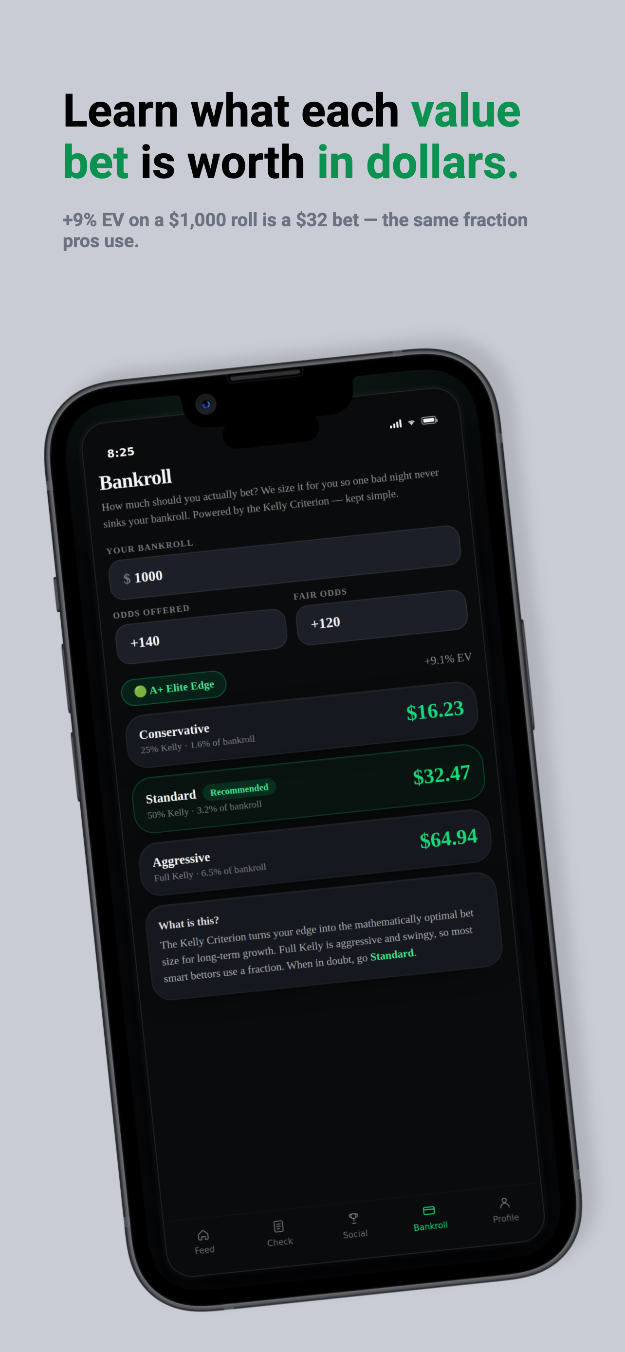 EVergreen: +EV Sports Betting screenshot 8