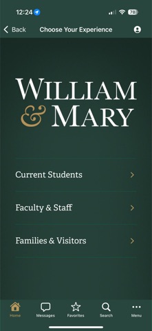William & Mary Mobile Screenshot 1 of 10