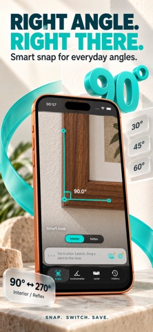 Angle Meter: Protractor+Level Screenshot 5 of 6