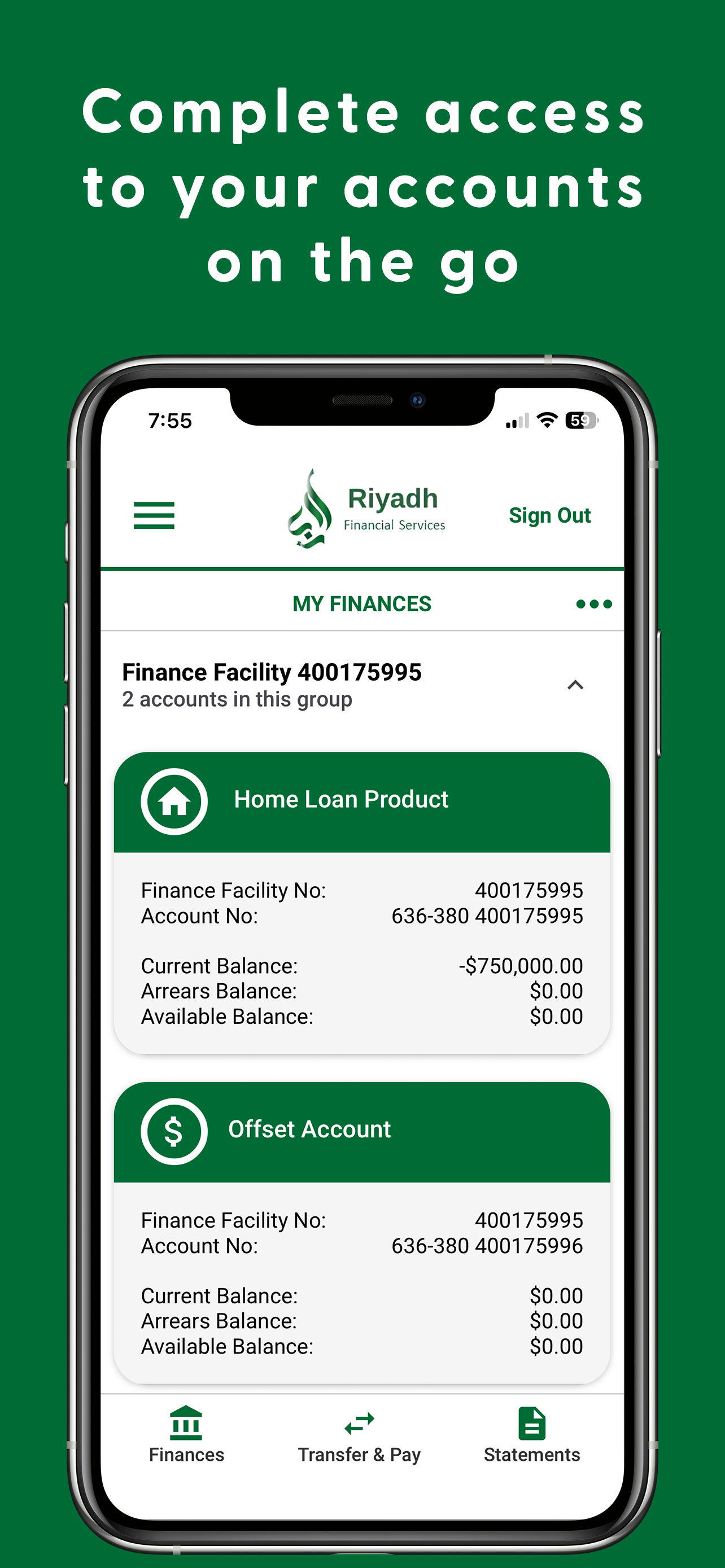 Riyadh Financial Mobile Access screenshot 3