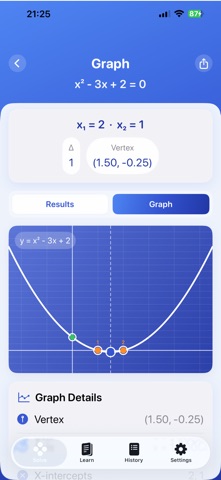 Quadratic Tutor by ChatStick screenshot