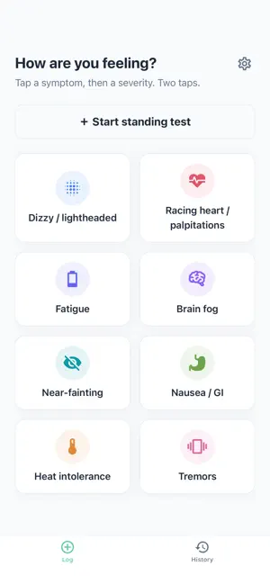 Upright — POTS Tracker screenshot 1