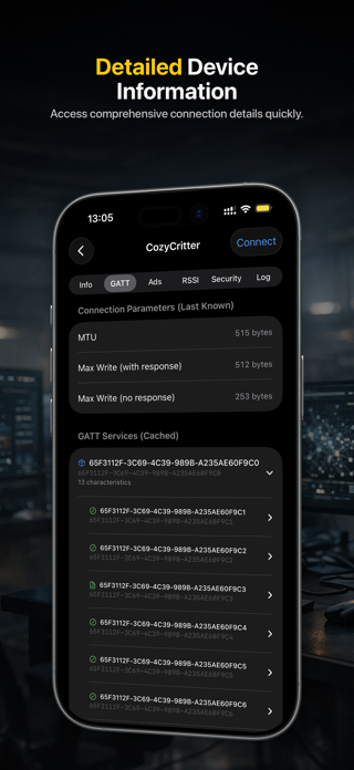 BLE Scanner: Bluetooth Sniffer Screenshot 3 of 4