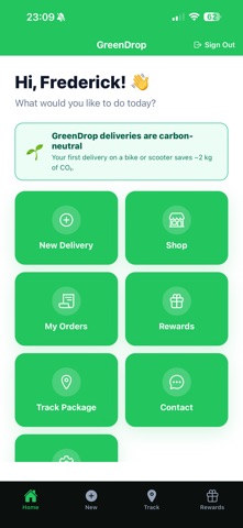 GreenDrop Logistics screenshot
