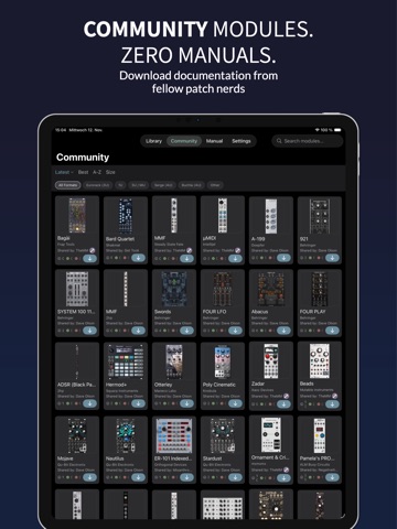 RackDocs - Eurorack Reference iPad screenshot