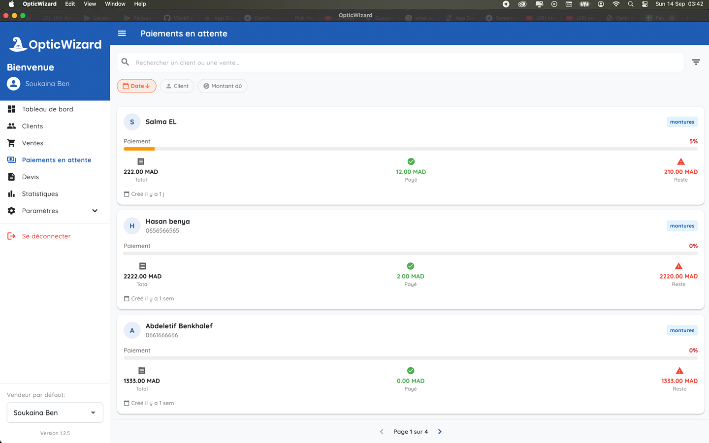 OpticWizard: Gestion Optique