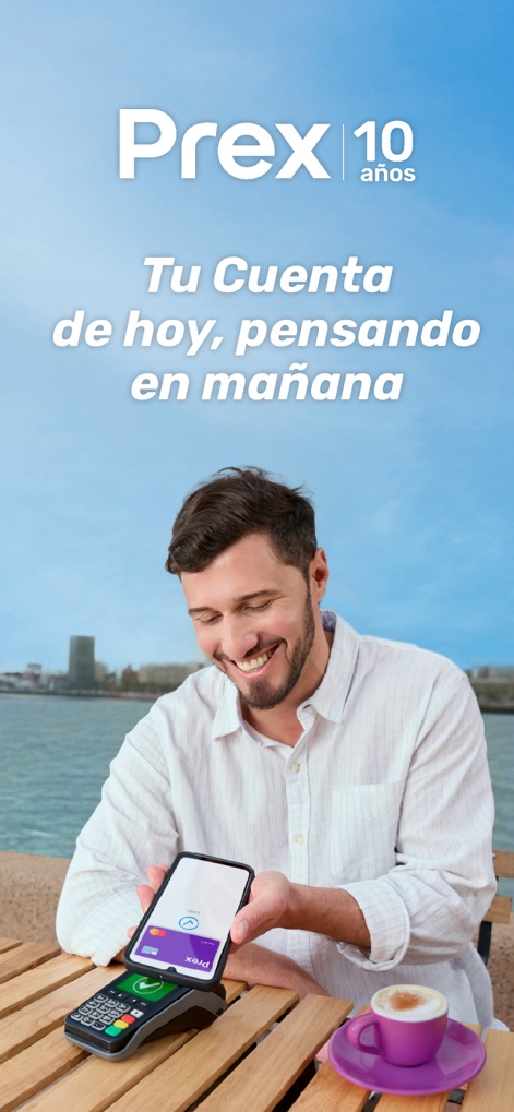 Prex Uruguay - Questa schermata mostra l'interfaccia utente moderna dell'app in azione, dove gli utenti possono effettuare pagamenti rapidi tramite il proprio smartphone su un terminale NFC, garantendo transazioni veloci e sicure.