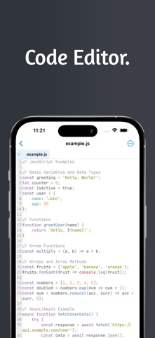 Quillr Code Editor app screenshot