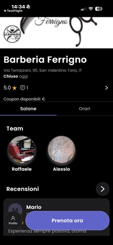 La Barberia Ferrigno iPhone screenshot
