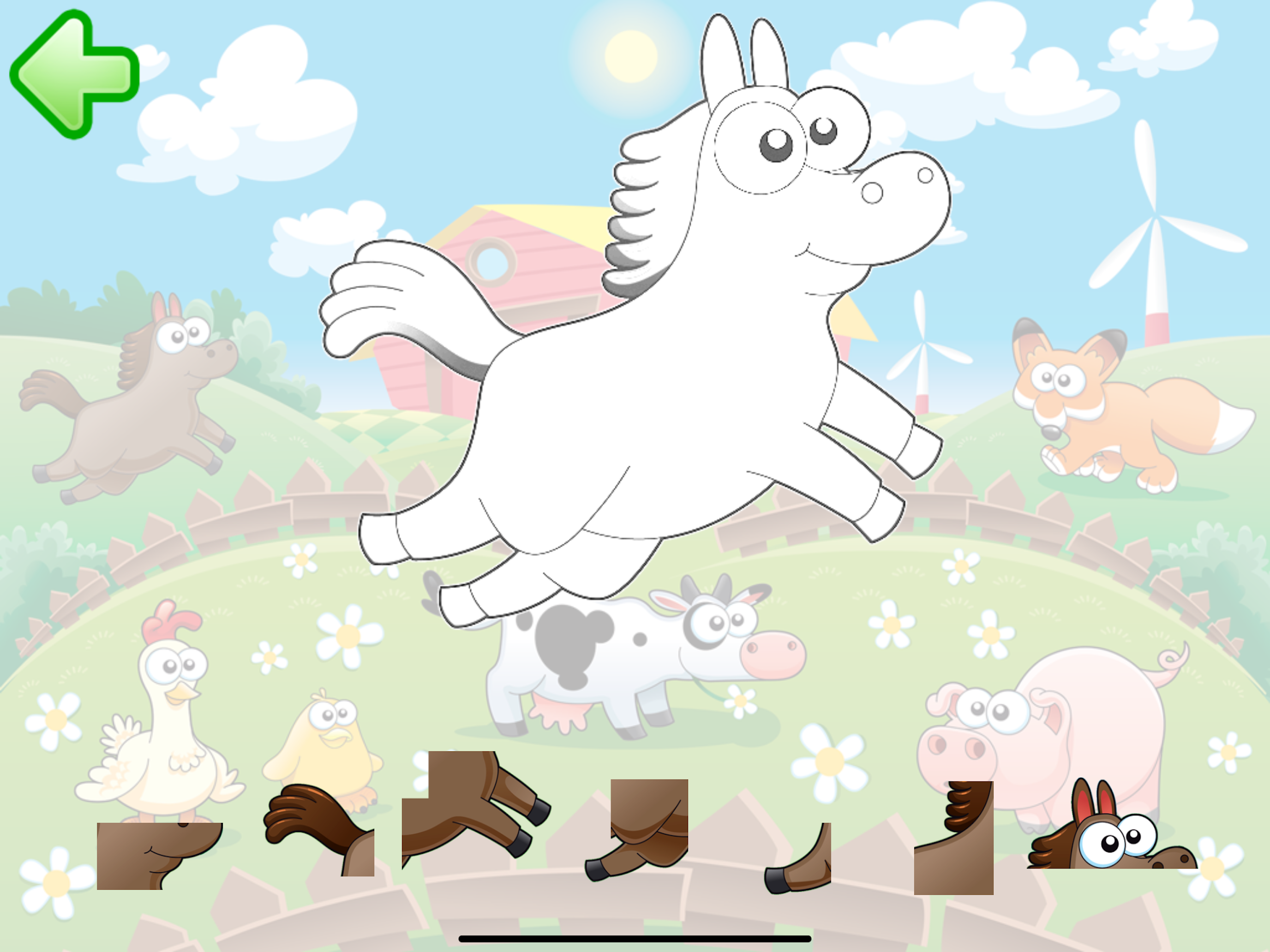 Animal sounds puzzle for kids