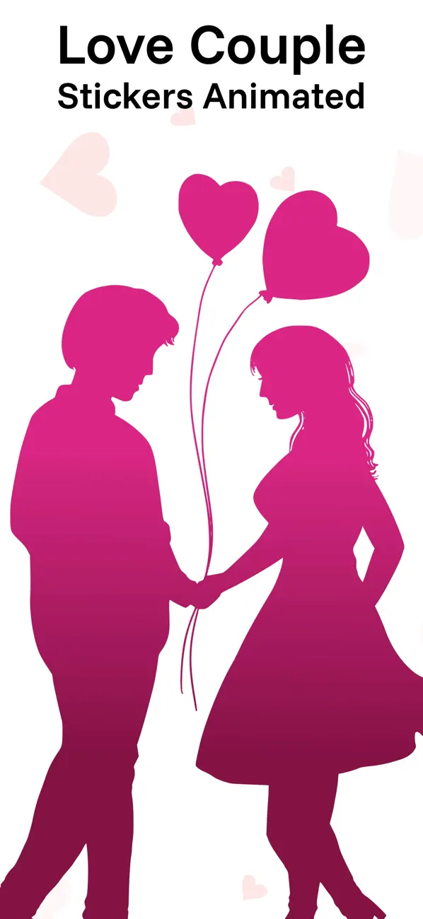 Screenshot #1 pour Love Couple Stickers Animated