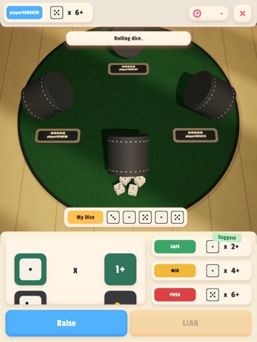 Liar Dice: Online iPad screenshot