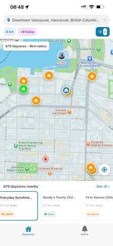 BCinfo · Childcare Search iPhone screenshot