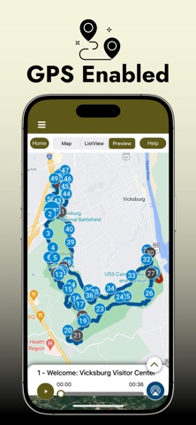 Vicksburg Battlefield GPS Tour screenshot