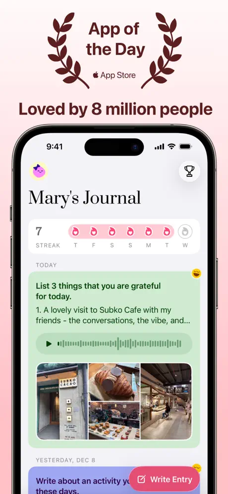 Gratitude: Self-Care Journal screenshot 2 of 6