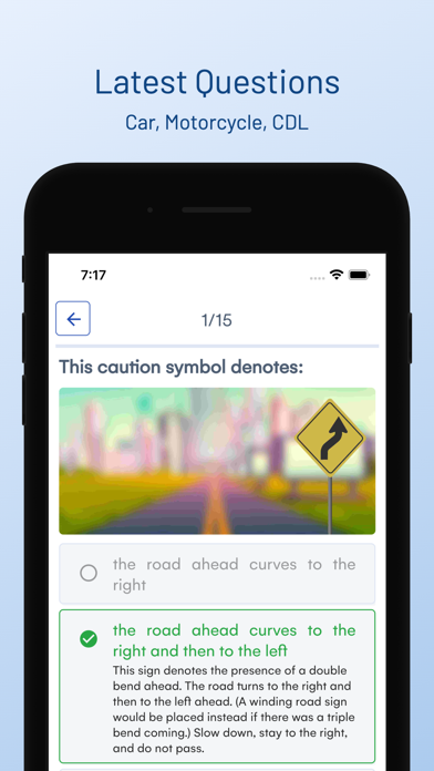 Ohio BMV Driver Permit Test Screenshot