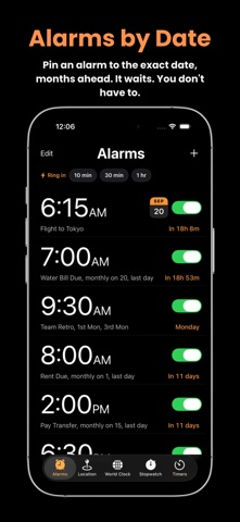 Date Alarm Clock Screenshot 1 of 10