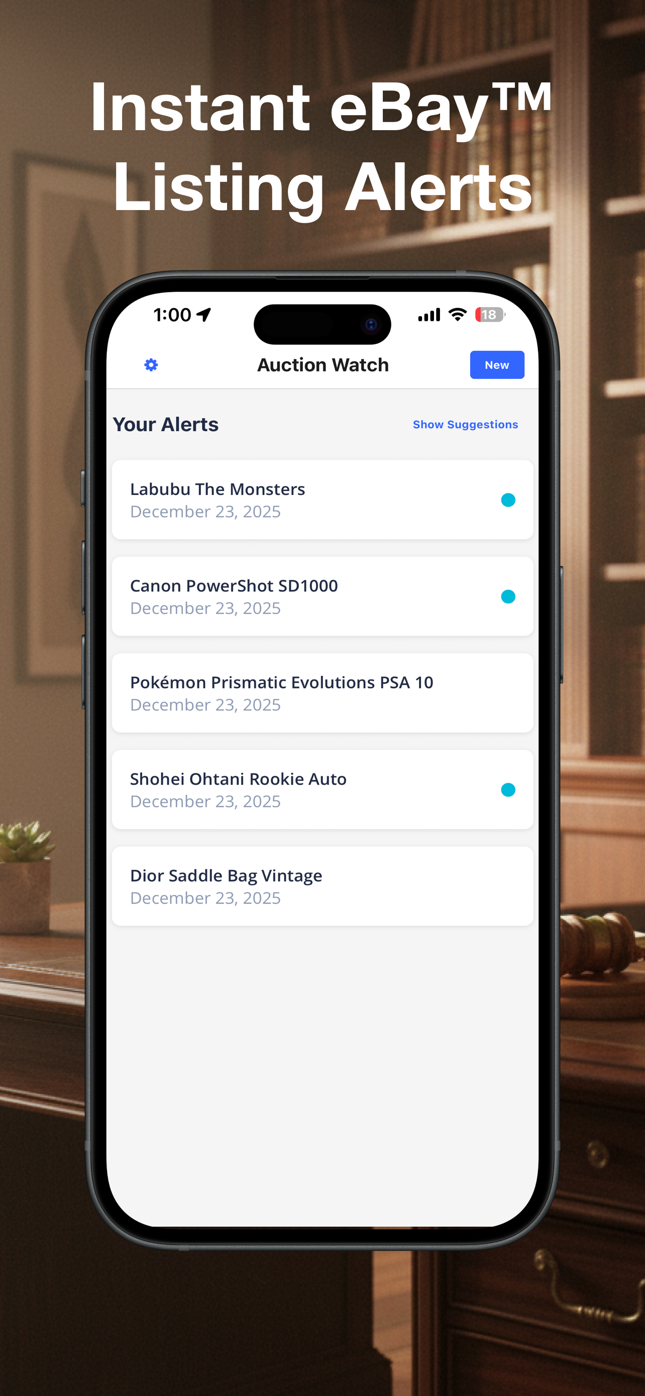 Auction Watch - eBay alerts