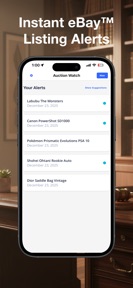Auction Watch - eBay alerts screenshot
