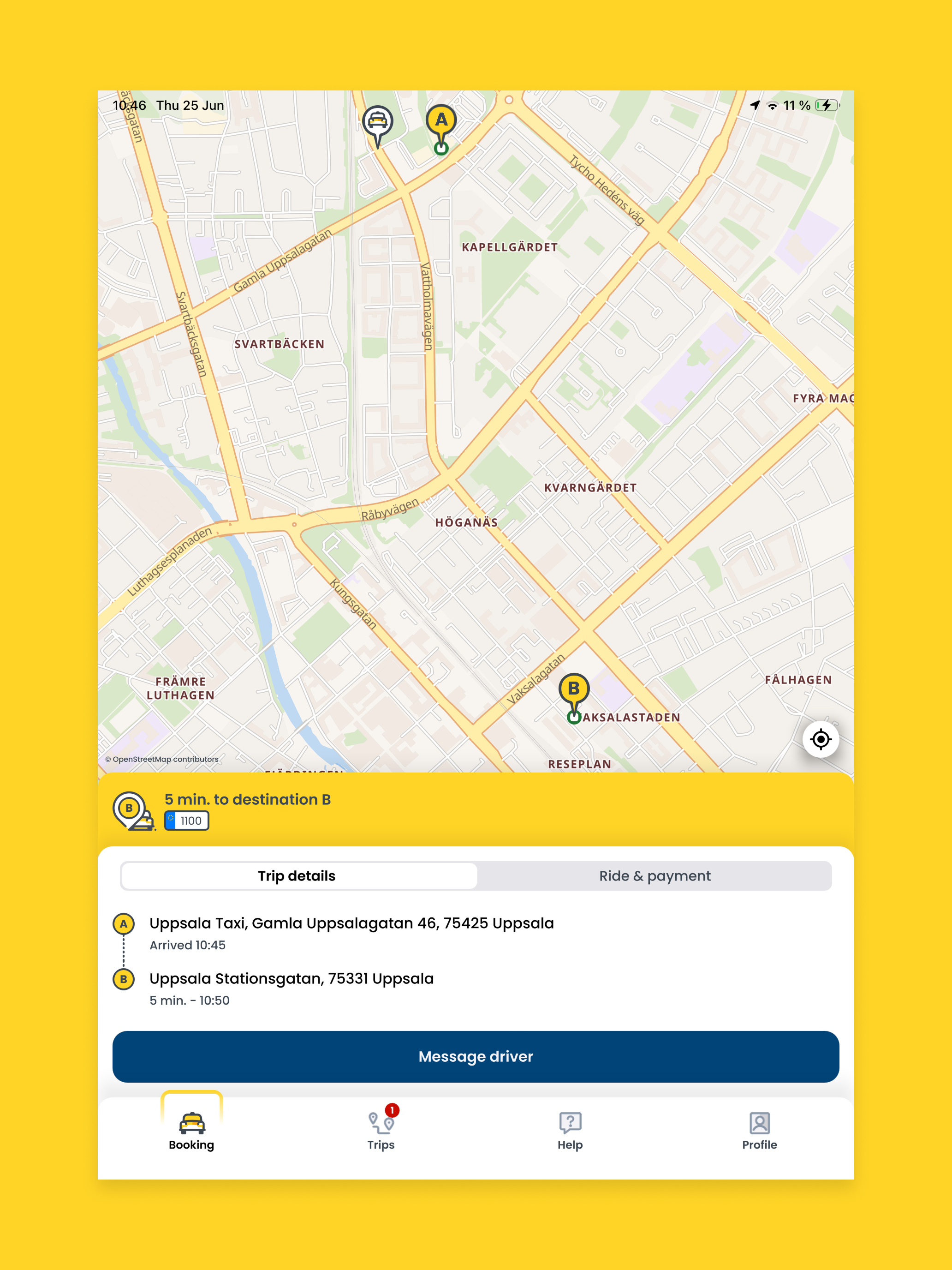 Uppsala Taxi 100 000
