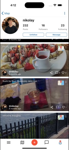 Hereabout App screenshot