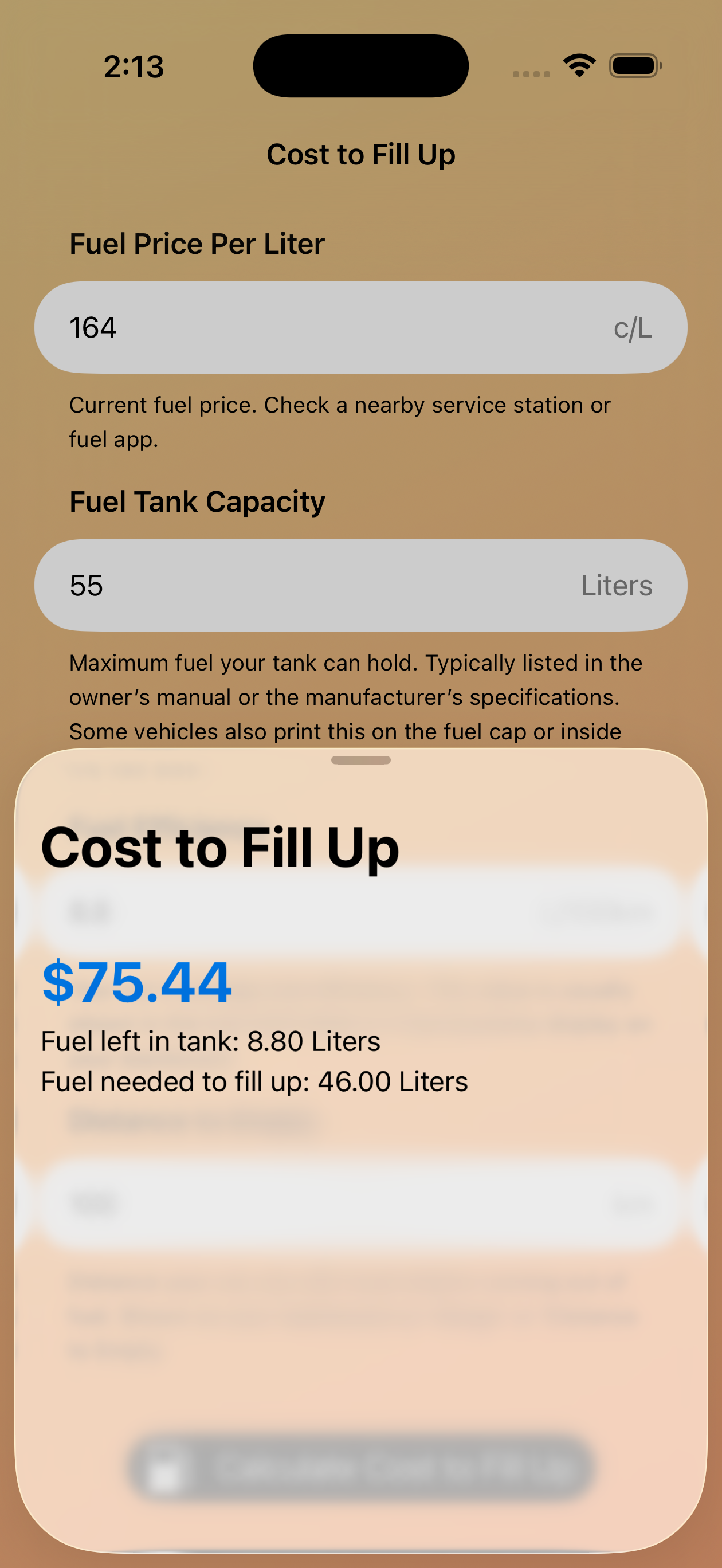 Fuel Cost screenshot 3