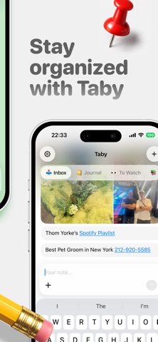 Taby - Simple Notes & Ideas screenshot