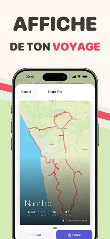 Carte de Voyage · PhotoRoute screenshot 6 of 7