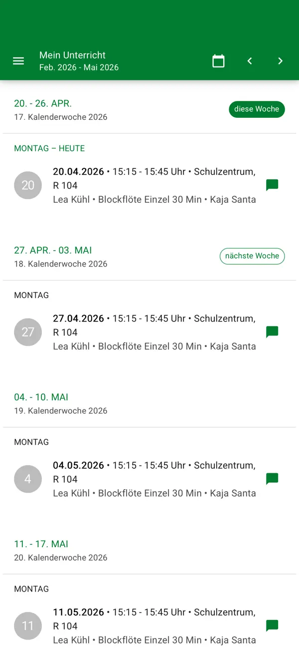 Screenshot #2 pour Musikschule Herne