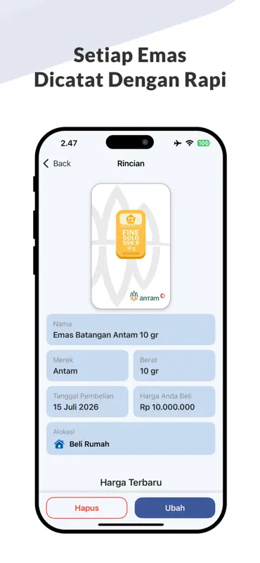 Brankas Emas - Hitung Otomatis screenshot 7 of 9