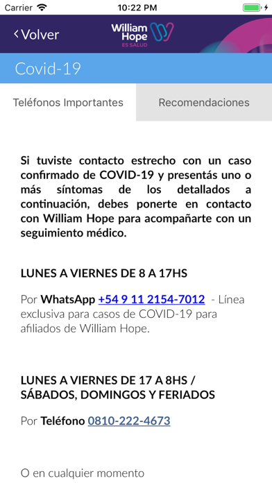 Cartilla Digital William Hope Screenshot