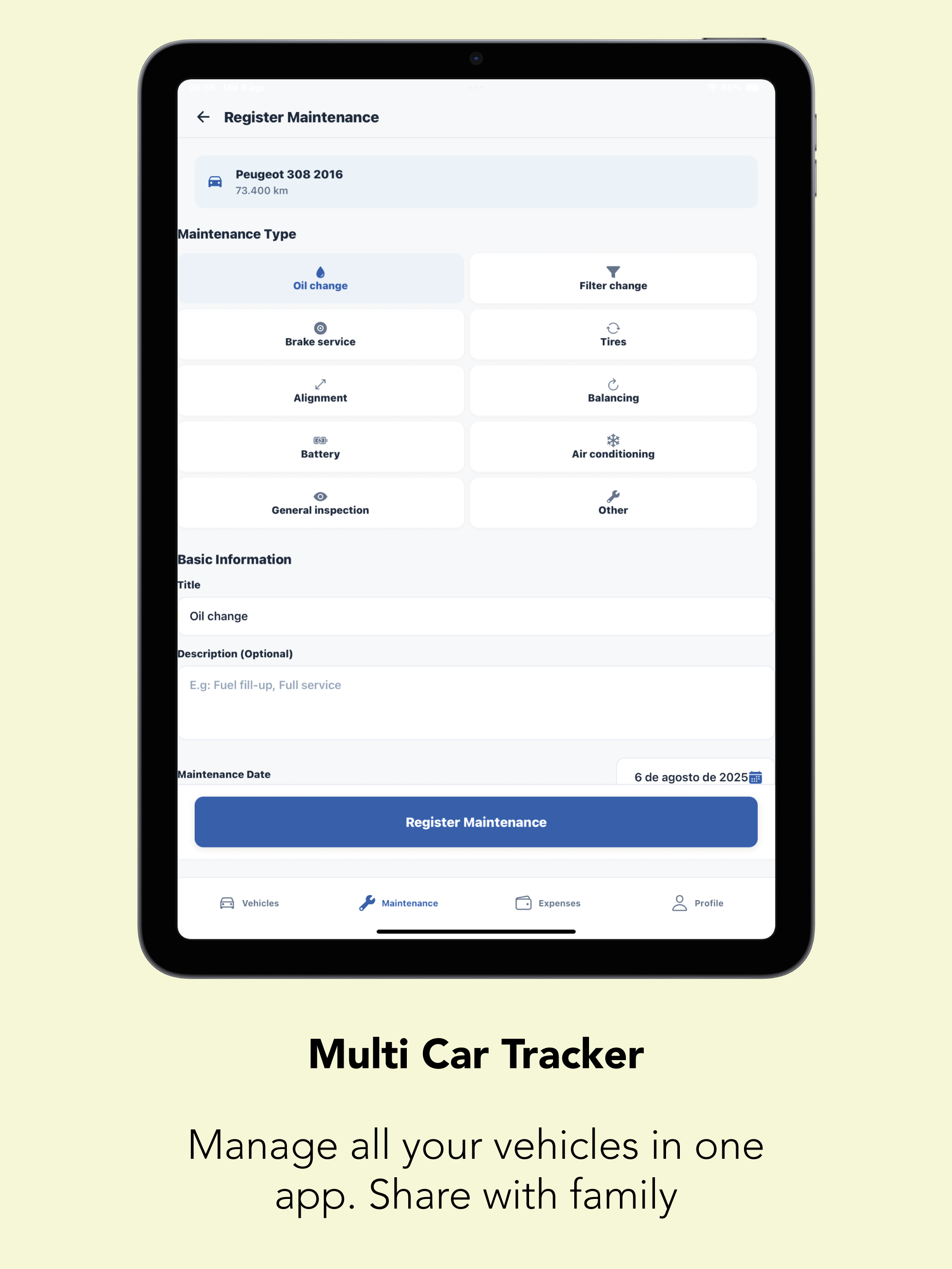 Mileage Tracker - Car Manager