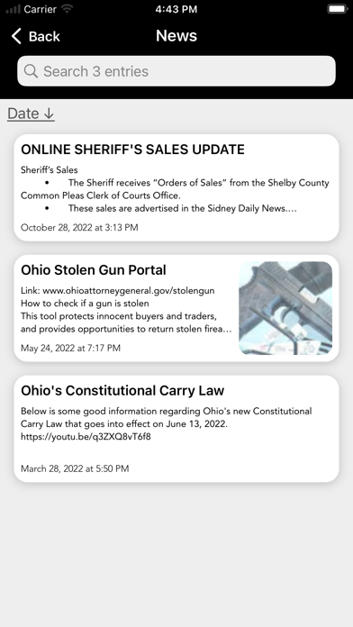 Shelby County Sheriff's Office Screenshot