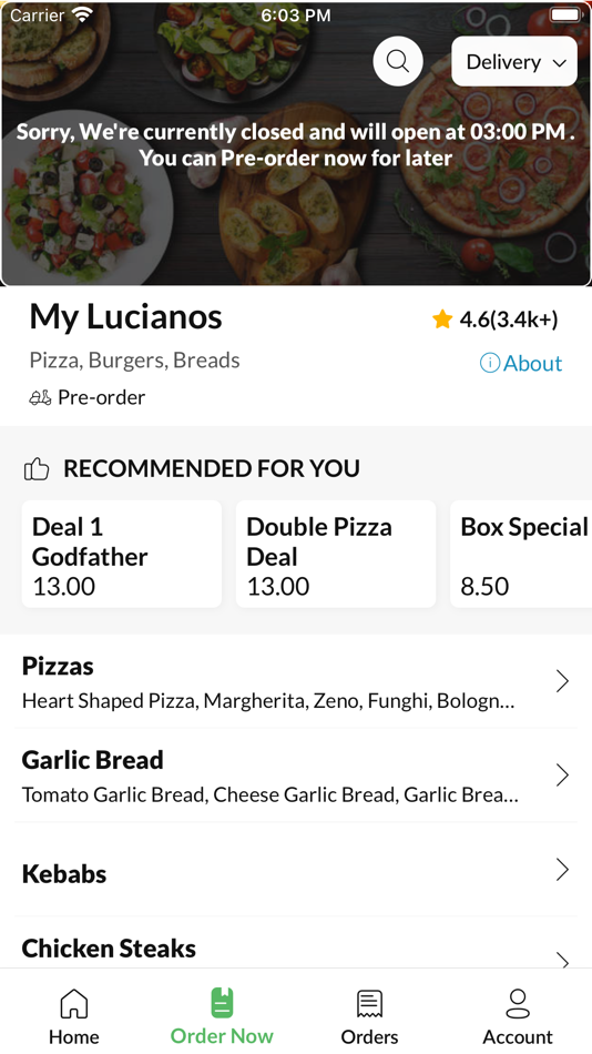 #3. My Lucianos Middlesbrough (iOS) By: Danyal Takleh