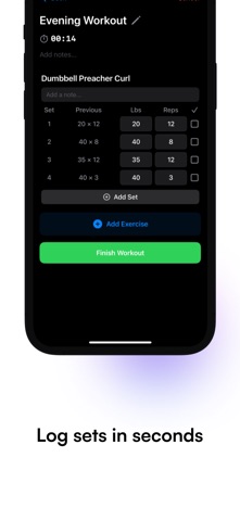 Curls - Workout Tracker screenshot