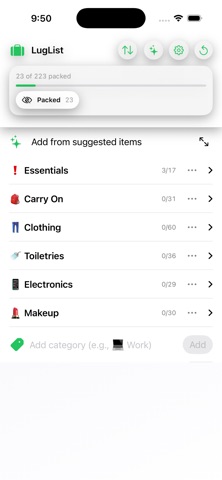 LugList Screenshot 1 of 4