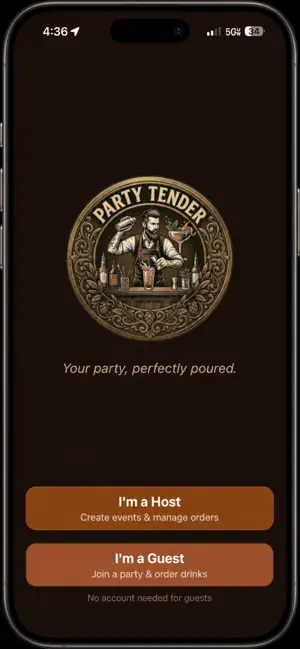 PartyTender - Open Bar System screenshot 1