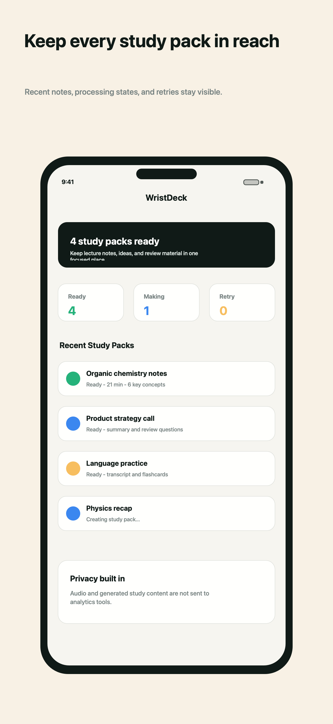 WristDeck Voice Notes screenshot 4