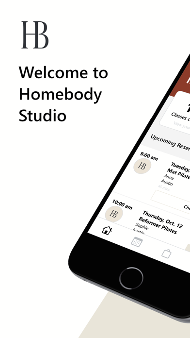 Homebody iPhone screenshot 1 - Health & Fitness app