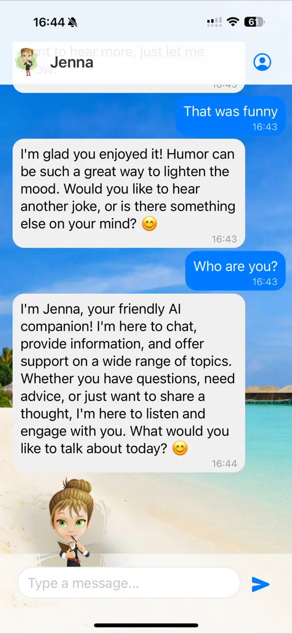 Screenshot #2 pour Chat with Jenna