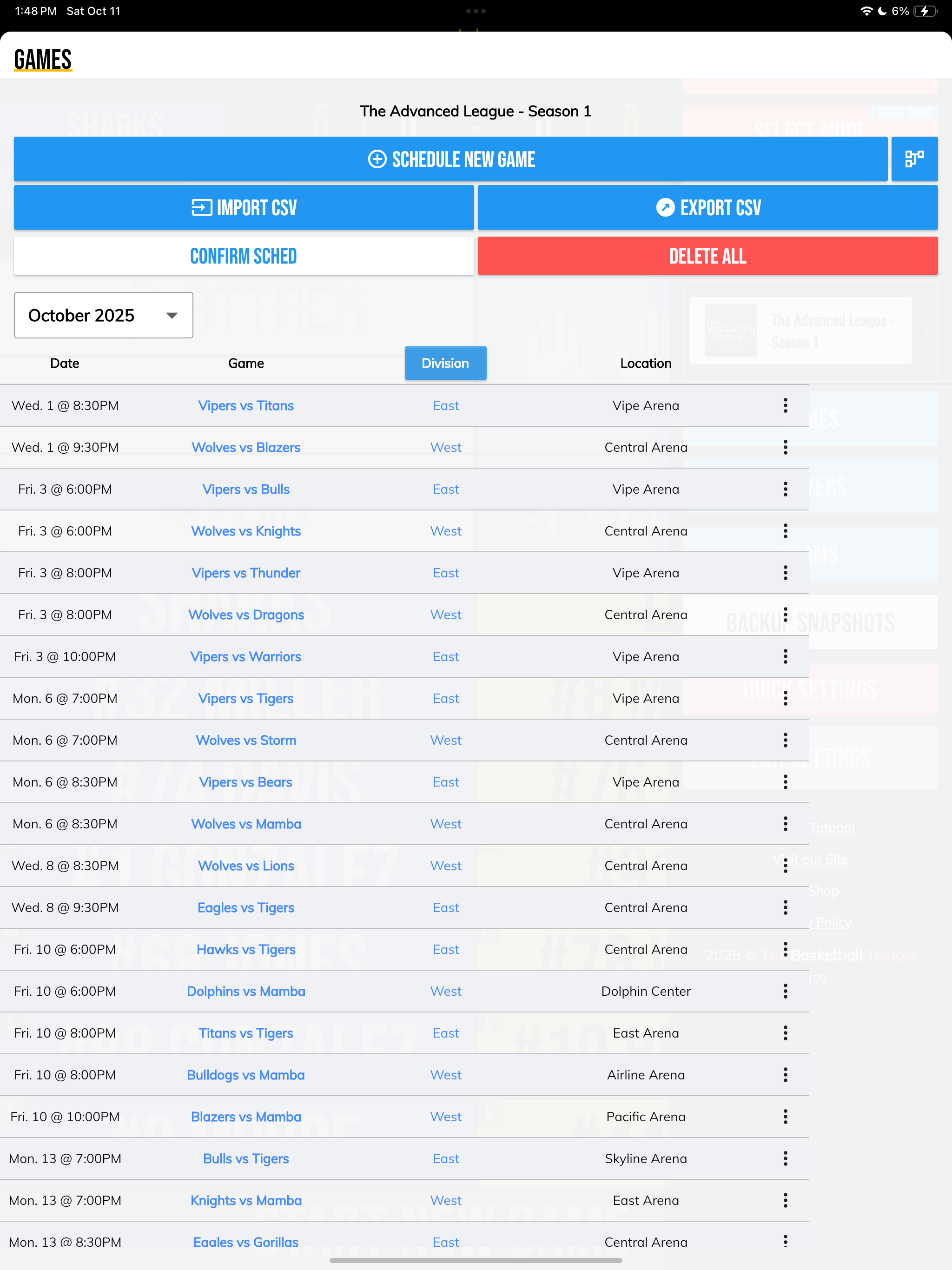 BT Volleyball Stats