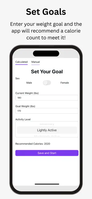 CaptureCal – Log Calories Fast screenshot 4
